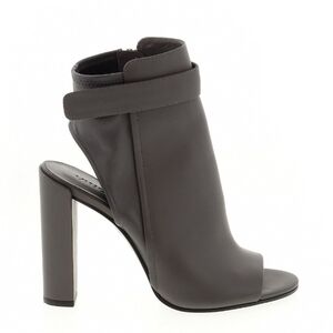 Vince Leather Block Heel Peep Toe Ankle Booties Sz-10